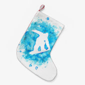 Snowboarden Strumpf Kleiner Weihnachtsstrumpf (Vorderansicht (hängend))