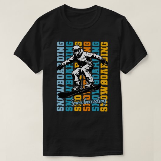 Snowboarden T-Shirt (Design vorne)