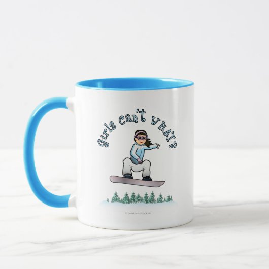 Snowboarden Tasse (Links)