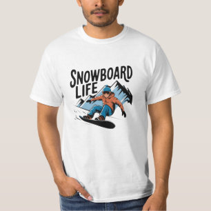 Snowboarden-taugliche Grafik für Thrill Seekers T-Shirt