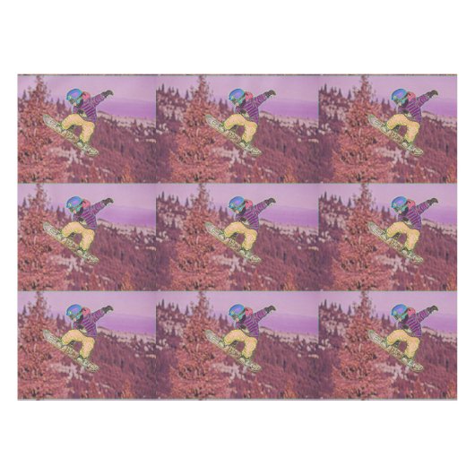 Snowboarden Tischdecke (Vorderseite (Horizontal))