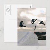 Snowboarden Tricks Postkarte (Vorne/Hinten)