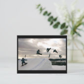 Snowboarden Tricks Postkarte (Stehend Vorderseite)