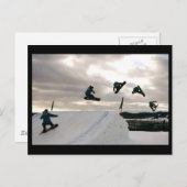 Snowboarden Tricks Postkarte (Vorne/Hinten)