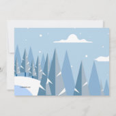 Snowboarden Typ Einladung (Rückseite)