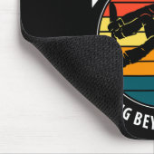 Snowboarden über die Grenzen hinweg Funny Snow Mousepad (Ecke)