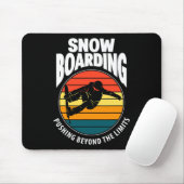 Snowboarden über die Grenzen hinweg Funny Snow Mousepad (Mit Mouse)