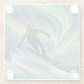 Snowboarden Untersetzer (Rückseite)