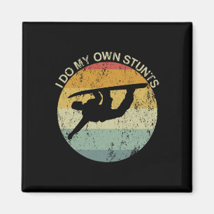 Snowboarden Verletzung Snowboard I Do my own Stunt Magnet