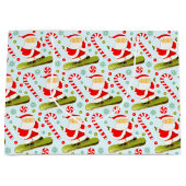 Snowboarden Weihnachtsfeiertag Geschenktasche Große Geschenktüte (Vorderseite)