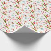 Snowboarden Weihnachtsgeschenk Geschenkpapier (Ecke)