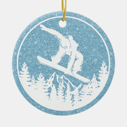 Snowboarden Weihnachtsschmuck (Vorne)