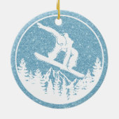 Snowboarden Weihnachtsschmuck (Hinten)