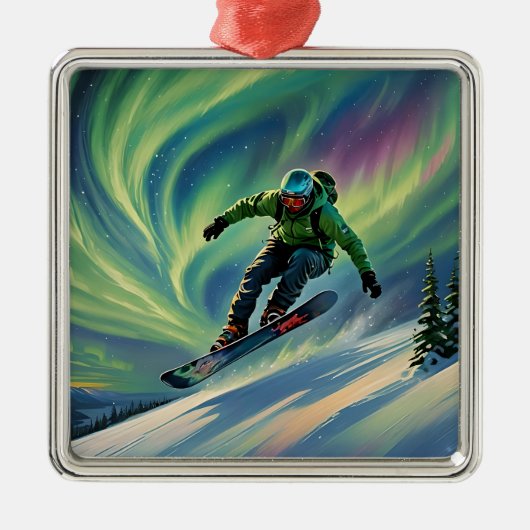 Snowboarden Weihnachtsschmuck (Vorne)