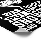 Snowboarden Wintersport - Snowboard Snowboarder Poster (Ecke)