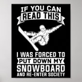Snowboarden Wintersport - Snowboard Snowboarder Poster (Vorne)