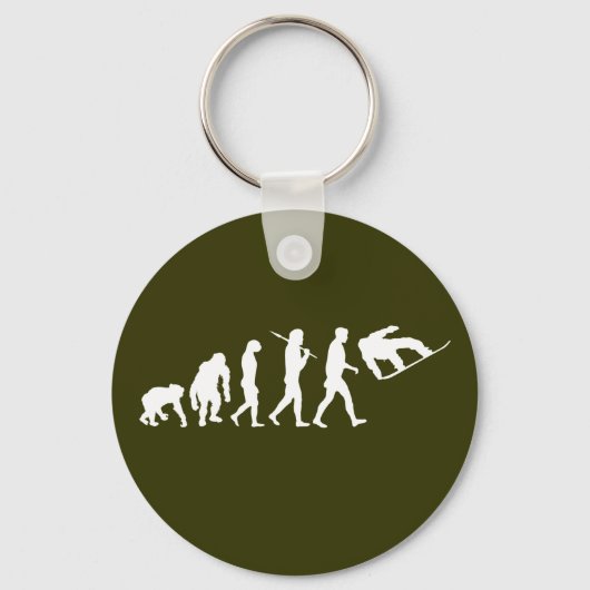 Snowboarden Wintersportboarder Schlüsselanhänger (Vorderseite)