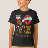 Snowboarden Xmas Lighting Santa Liebe Snowboarden T-Shirt (Vorderseite)