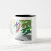 Snowboarden Zweifarbige Tasse (Vorderseite Links)