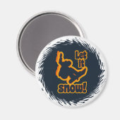 Snowboardenmagnet Magnet (Vorderseite/Rückseite)