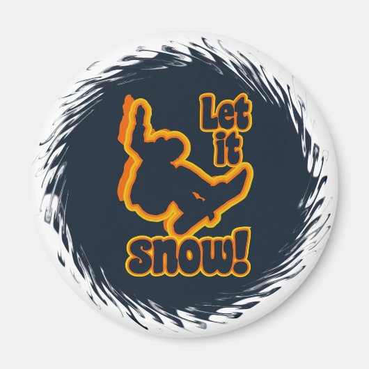 Snowboardenmagnet Magnet (Vorne)