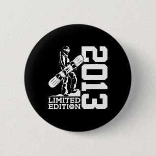 Snowboarder 12. Geburtstag Snowboard 2013 Snowboar Button