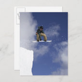 Snowboarder 2 postkarte (Vorne/Hinten)