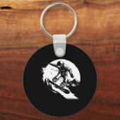 Snowboarder Alpin Snowboarden 1 Schlüsselanhänger (Vorderseite)