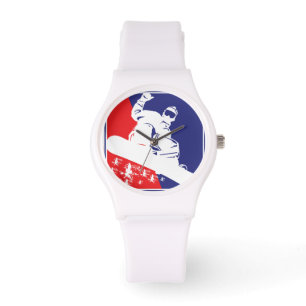 Snowboarder Armbanduhr