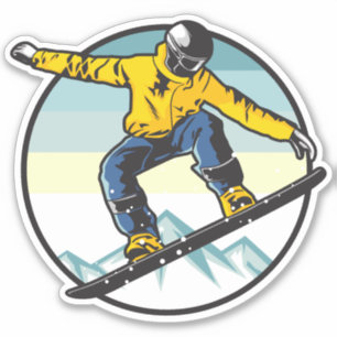 Snowboarder Aufkleber