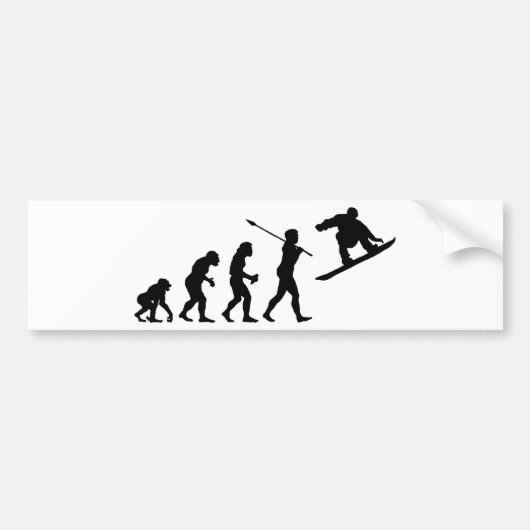 Snowboarder Autoaufkleber (Vorne)