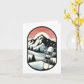 Snowboarder Bergwelt Snowboarder 1 Karte (Gelbe Blume)