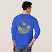 Snowboarder Blau T-Shirt (Schwarz voll)