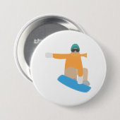 Snowboarder Button (Vorne & Hinten)