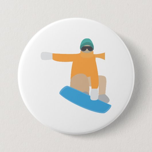 Snowboarder Button (Vorderseite)