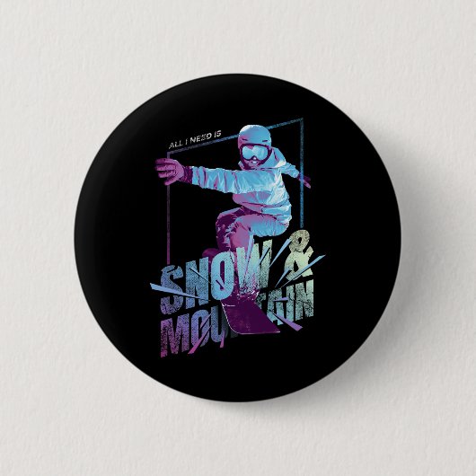 Snowboarder Button (Vorderseite)