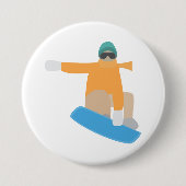 Snowboarder Button (Vorderseite)