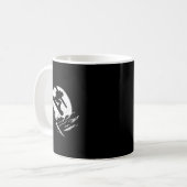 Snowboarder Cliff Snowboarden Snowboard Distressiv Kaffeetasse (Vorderseite Links)
