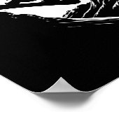 Snowboarder Cliff Snowboarden Snowboard Poster (Ecke)