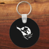 Snowboarder Cliff Snowboarden Snowboard Schlüsselanhänger (Vorderseite)