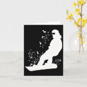 Snowboarder Colorful Snowboard Snowboarden 11 Karte (Gelbe Blume)