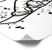 Snowboarder Colorful Snowboard Snowboarden &# Poster (Ecke)