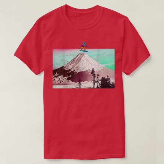 Snowboarder , Coole Snowboardkunst, japanische Kun T-Shirt (Design vorne)