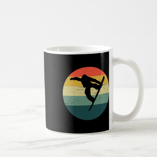Snowboarder Damen Snowboard für Männer Kaffeetasse (Rechts)