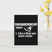 Snowboarder Definition bedeutet Snowboarden Snowbo Karte (Gelbe Blume)