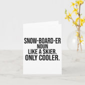 Snowboarder Definition Dictionary Funny Snowboard Karte (Gelbe Blume)