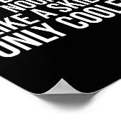 Snowboarder Definition Dictionary Funny Snowboard Poster (Ecke)