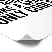 Snowboarder Definition Dictionary Funny Snowboard Poster (Ecke)