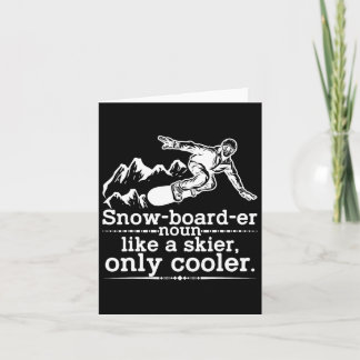 Snowboarder Definition Funny Snowboarding Winter S Karte