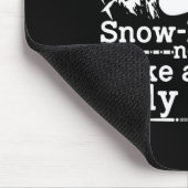 Snowboarder Definition Funny Snowboarding Winter S Mousepad (Ecke)